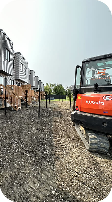 Excavation soil preparation using a compact track loader